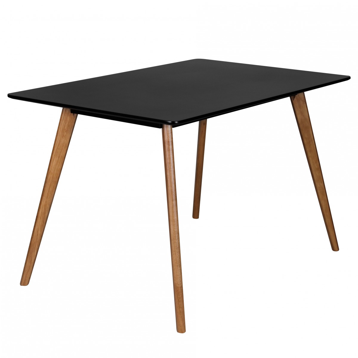 Esstisch Retro = wohnling retro esstisch scanio 120cm schwarz matt eiche Esstisch Retro = wohnling retro esstisch scanio 120cm schwarz matt eiche