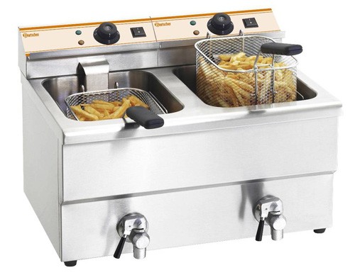 Bartscher A150.207 Doppel Elektro Friteuse 2 x 8 Liter