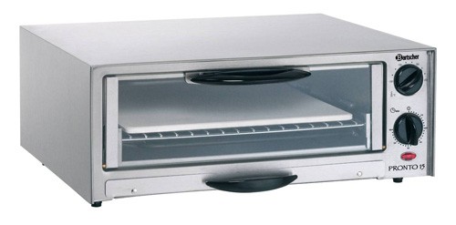 Bartscher A201.100 Backofen Mini Pizzaofen 1500W Edelstahl Ofen Modell 201100