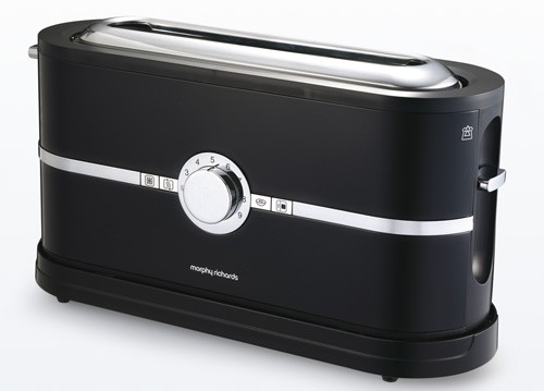 Morphy Richards Latitude 2 Scheiben Edelstahl Toaster Br&ouml;tchenaufsatz 950W