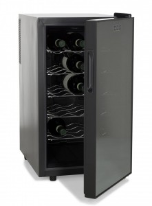 AMSTYLE Design Weinkühlschrank 48 Liter 12°C-18°C - 18 Flaschen Weinkühler