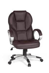 AMSTYLE Matera Chefsessel Leder Optik Braun