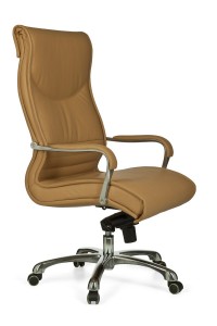 AMSTYLE Milano Chefsessel Leder Optik Caramel