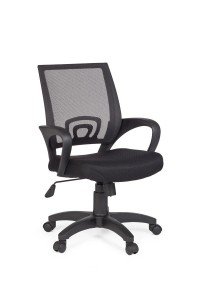 AMSTYLE Rivoli Bürostuhl Stoff / Netz Schwarz