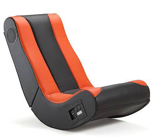 Musicrocker Multimediasessel Trend Schwarz/Orange (Gaming chair, 2.1 Stereosystem) Soundsessel