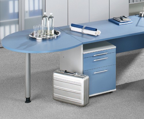Hammerbacher Container Basic 42,8 x 58 x 59 cm, Rollcontainer mit 1 Schublade und H&auml;ngeregister Auszug