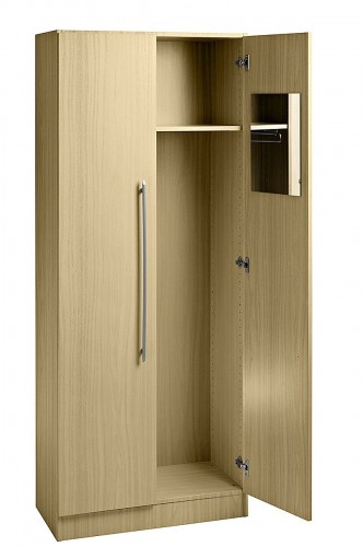 Hammerbacher B&uuml;roschrank von Schrankwandsystem Solid 80 x 42 x 200,4 cm Garderobenschrank mit T&uuml;ren abschlie&szlig;bar