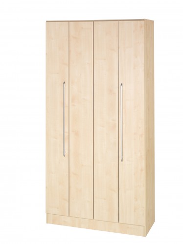 Hammerbacher B&uuml;roschrank von Schrankwandsystem Solid 100 x 42 x 200,4 cm Schrank mit 5 F&auml;cher und Faltt&uuml;ren