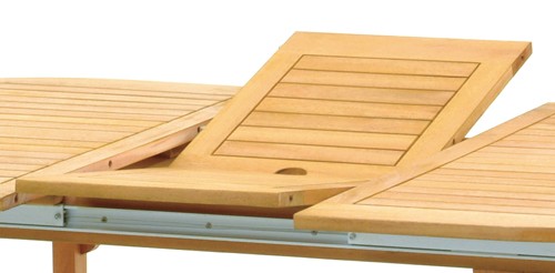 Belardo MINOA Gartentisch oval 150/200 x 100 cm ausziehbar aus Eukalyptusholz