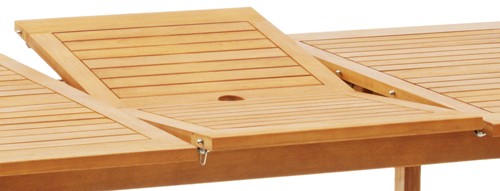 Belardo MINOA Gartentisch 150/200 x 100 cm ausziehbar rechteckig aus Eukalyptusholz