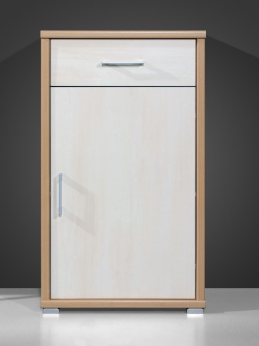 Amstyle Design Kommode Anna Garderoben-Holzkommode mit einer Schublade Buche / Birke