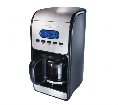 ProfiCook Profi Cook Edelstahl Filter Kaffeemaschine 12-14 Tassen / 1,5 Liter LCD Display + Timer