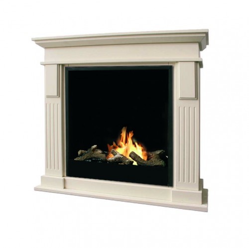 RUBY FIRES Robin Bio-Ethanol Stand-Kamin aus MDF mit T&Uuml;V gepr&uuml;ften Keramik Einsatz, 95 x 103 cm