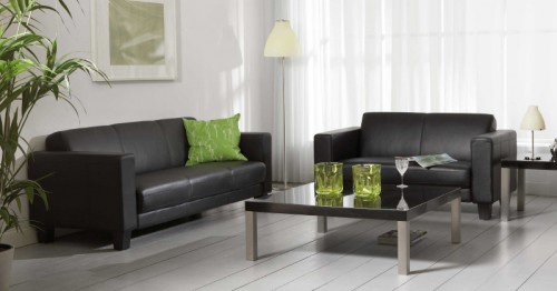 Zijlstra Design Wohnzimmertisch 135 x 70 cm Couchtisch Schwarz Hochglanz