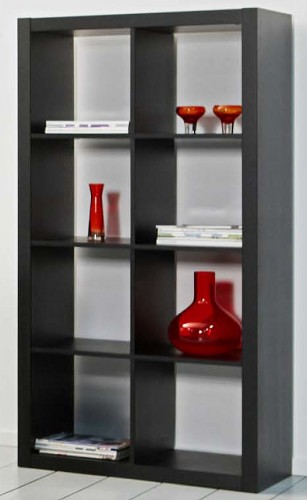 Zijlstra Design Regal 84 x 40 cm Standregal H: 159 cm offenes B&uuml;cherregal Schwarz Matt
