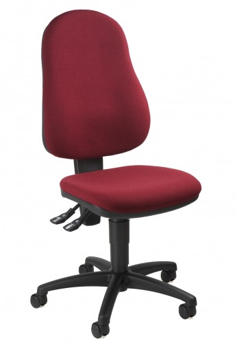 Topstar Point 60 Stoff B&uuml;rostuhl Drehstuhl Chefsessel Bordeaux