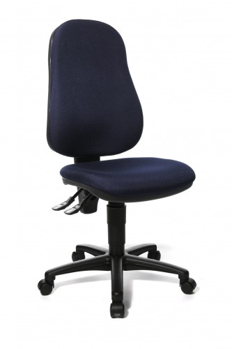 Topstar Point 60 Stoff B&uuml;rostuhl Drehstuhl Chefsessel Blau