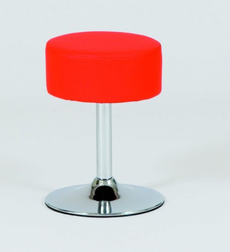 Josef Hoffmann Tischfabrik Design Drehhocker Sam Leder rot Barhocker, Hocker