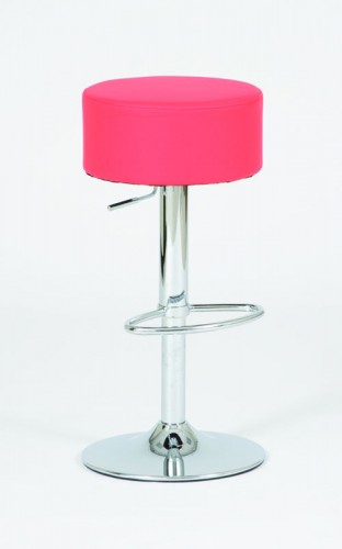 Josef Hoffmann Tischfabrik Design Barhocker Sam Leder rot, Hocker h&ouml;henverstellbar