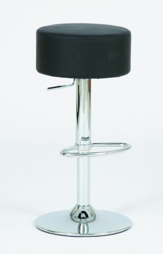 Josef Hoffmann Tischfabrik Design Barhocker Sam Leder schwarz, Hocker h&ouml;henverstellbar