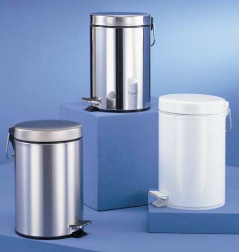 Wesco Tretabfallsammler rund 103 3L M&uuml;lleimer Abfalleimer Edelstahl
