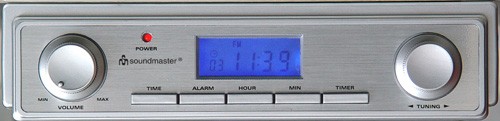 Soundmaster UR2008 K&uuml;chenunterbauradio mit DX-Tuner Wecker LCD-Display Unterbauradio Radio