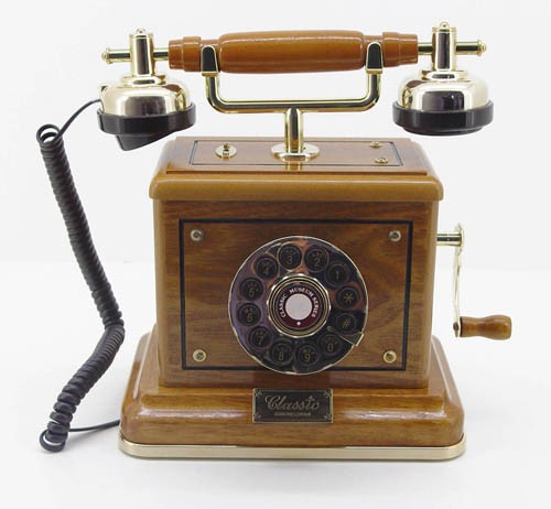 Soundmaster NT5 Nostalgietelefon Antikes Telefon im Echtholzgeh&auml;use