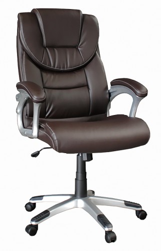 Amstyle Chefsessel Madrid B&uuml;rostuhl Drehstuhl PU Leder Braun bis 120KG