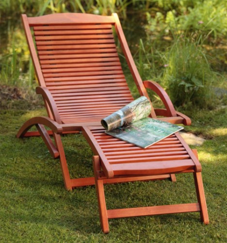 Belardo BRINTESIA Deckchair klappbar Gartenliege, Liege aus Eukalyptusholz