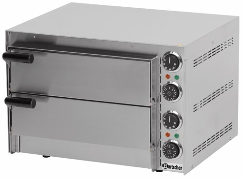 Bartscher Mini 2 Edelstahl Pizzabackhofen 3000W Pizzaofen Miniofen Ofen Minibackofen