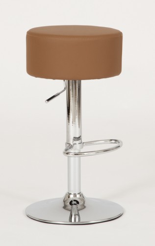 Josef Hoffmann Tischfabrik Design Barhocker Sam Leder braun, Hocker h&ouml;henverstellbar