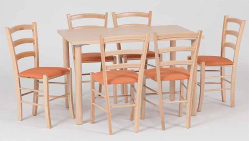 Josef Hoffmann Tischfabrik Design Holz Esstisch 80 x 80 cm K&uuml;chentisch aus Holz