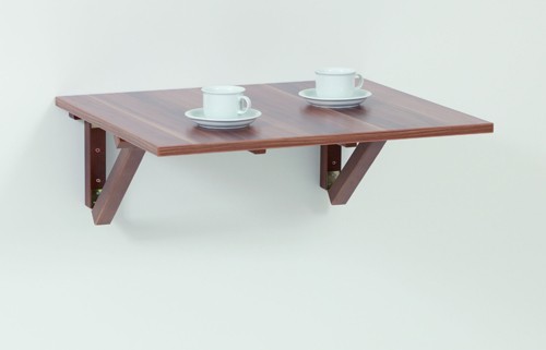 Josef Hoffmann Tischfabrik Design Holz Wandklapptisch Esstisch 68 x 60 cm, kleiner K&uuml;chentisch zur Wandmontage