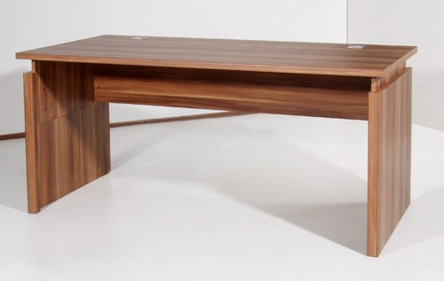 Amstyle Design Schreibtisch Retsam Computertisch 160x80cm Walnuss h&ouml;henverstellbar