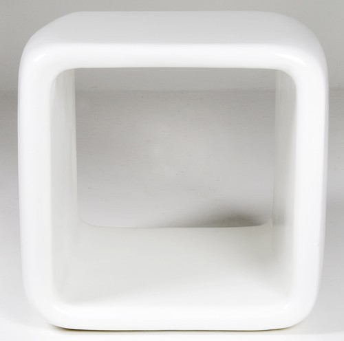 Actona Design-Couchtisch Wohnzimmertisch High Gloss wei&szlig; quadratisch 55,0 x 55,0 x H: 50,0 cm