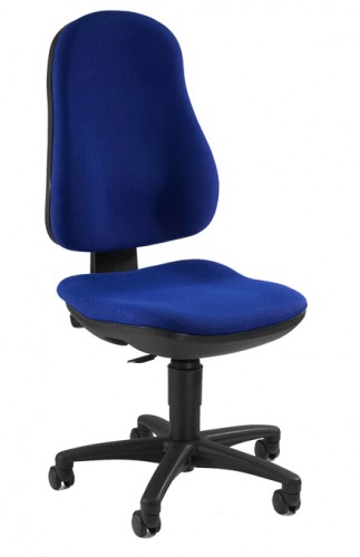 Topstar Support P Design Bandscheiben Drehstuhl B&uuml;rostuhl Stoff Blau