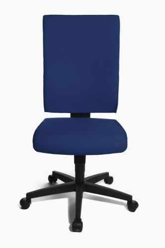 Topstar Lightstar 20 Design B&uuml;rostuhl Stoff Drehstuhl mit ergonomischer R&uuml;ckenlehne Blau