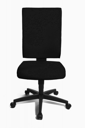 Topstar Lightstar 20 Design B&uuml;rostuhl Stoff Drehstuhl mit ergonomischer R&uuml;ckenlehne Schwarz
