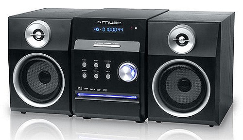 Muse Mikro Stereoanalge + integr. DVD-Player Radio USB MP3 CD