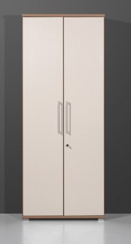 Amstyle Design Aktenschrank Freeport B&uuml;roschrank 75x190cm Nussbaum abschlie&szlig;bar