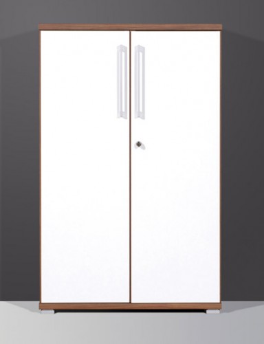 Amstyle Design Aktenschrank Freeport B&uuml;roschrank 75x120cm Walnuss abschlie&szlig;bar