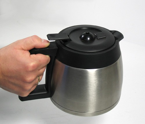 Beem Ersatzkanne Isolierkanne Edelstahl mit Deckel f&uuml;r Fresh Aroma Perfect Deluxe Kaffeemaschine