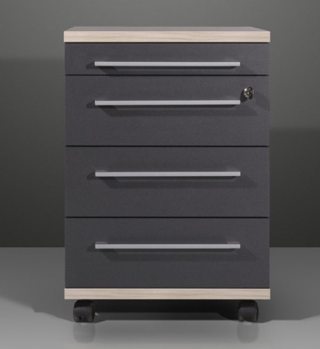 Amstyle Design Rollcontainer Canny Container Anthrazit Rollwagen abschlie&szlig;bar