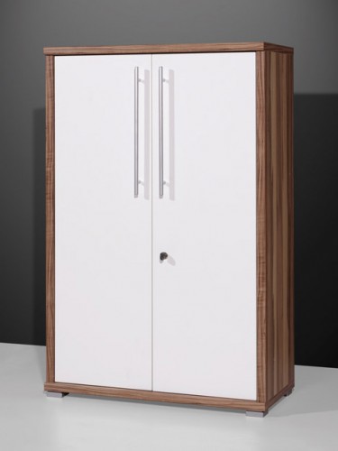 Amstyle Design Aktenschrank Fancy B&uuml;roschrank 75x115cm Baltimore Walnuss Holz