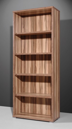 Amstyle Design Aktenregal Fancy B&uuml;roregal 75x185cm Baltimore Walnuss Holz