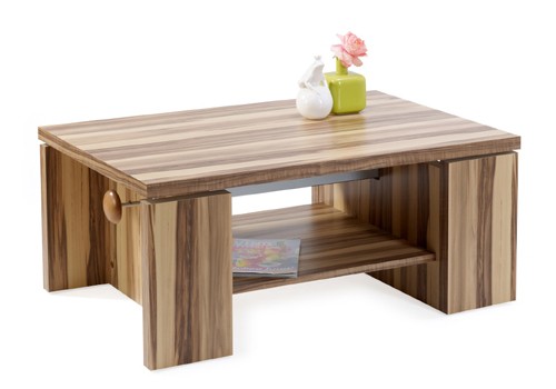 Ilert Design Couchtisch Concept 18 Wohnzimmertisch 100 x 65 cm, h&ouml;henverstellbar Walnuss