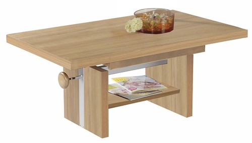 Ilert Design Couchtisch Tula 03 Wohnzimmertisch 110 x 70 cm, h&ouml;henverstellbar aus Kernbuche