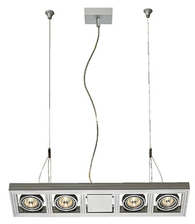 SLV AIXLIGHT LONG MR16 B&uuml;roleuchte Pendelleuchte mit Aluminium, 230V