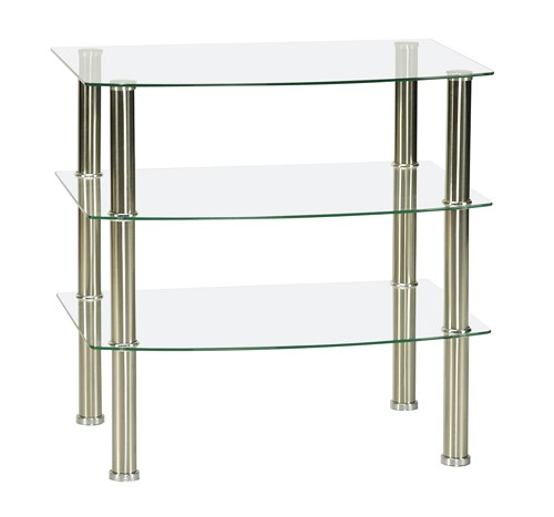Home Products Design Glas Fernsehtisch Sina 60 x 45 cm Lowboard TV Regal aus Sicherheitsglas