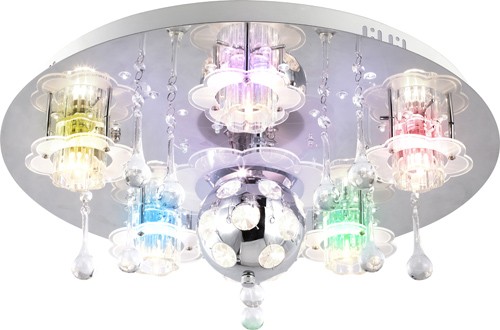 GLOBO Deckenleuchte rund im Tropfendesign mit LED Farbwechsel +  Fernbedienung
